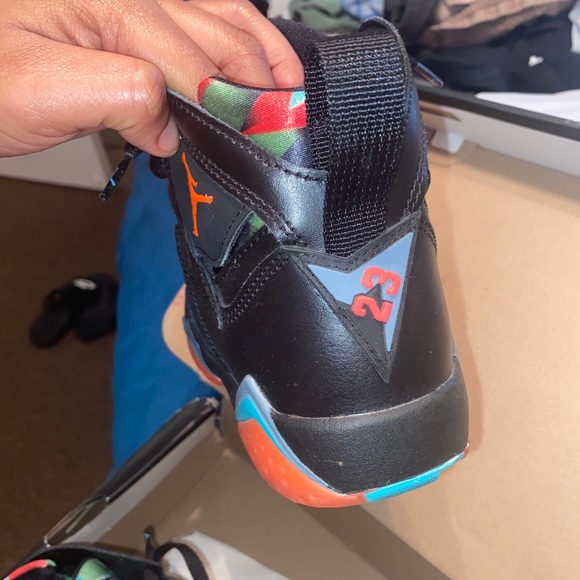 jordan retro 7 marvin the martian, size: 7 youth - Picture 6 of 6